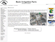 Tablet Screenshot of basicirrigation.com